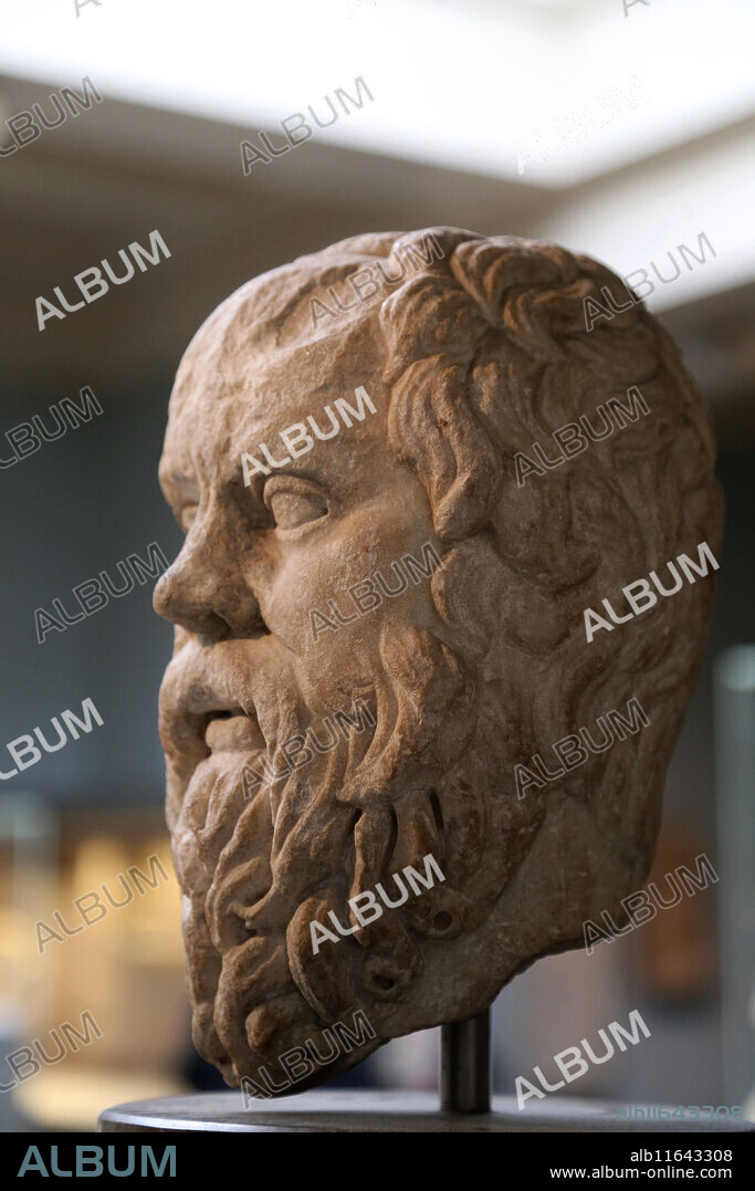 Socrates (469-399 BC). Classical Greek philosopher. Roman copy of Greek original, 380-360 BC. British Museum. London. United Kingdom.