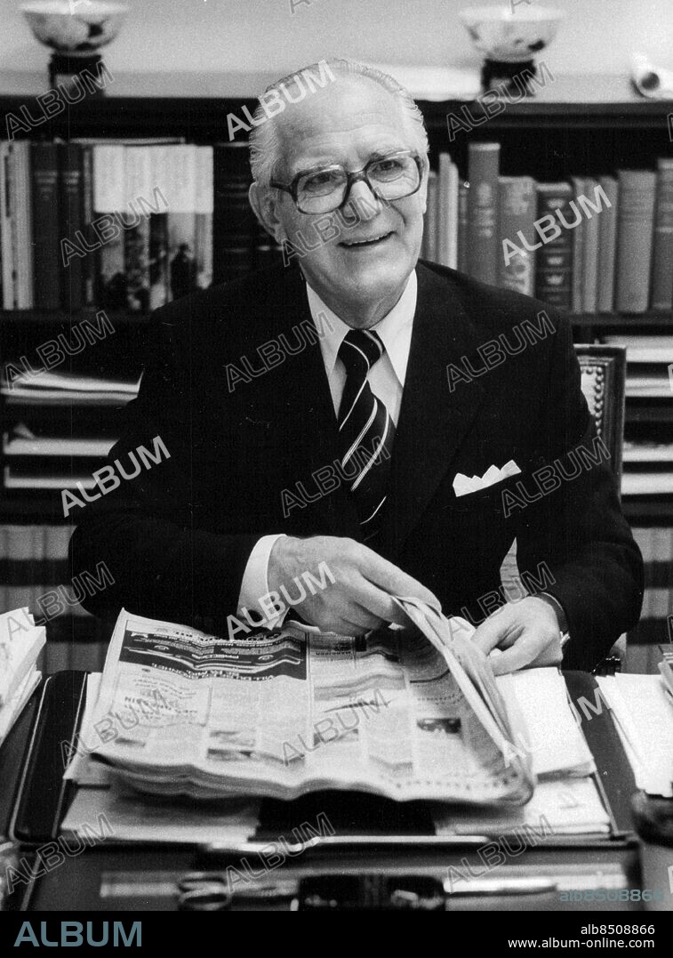 Stockholm 1979-06-09. Henry Allard (S) avgår som talman. Foto: Gunnar Lundmark / SvD / TT / kod 12014.