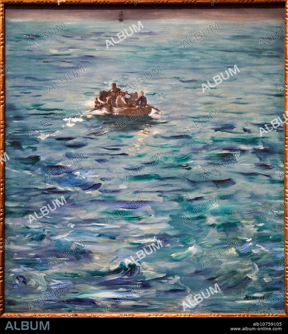 "L'évasion de Rochefort", 1881, Édouard Manet, Musée d'Orsay, Paris, France, Europe.