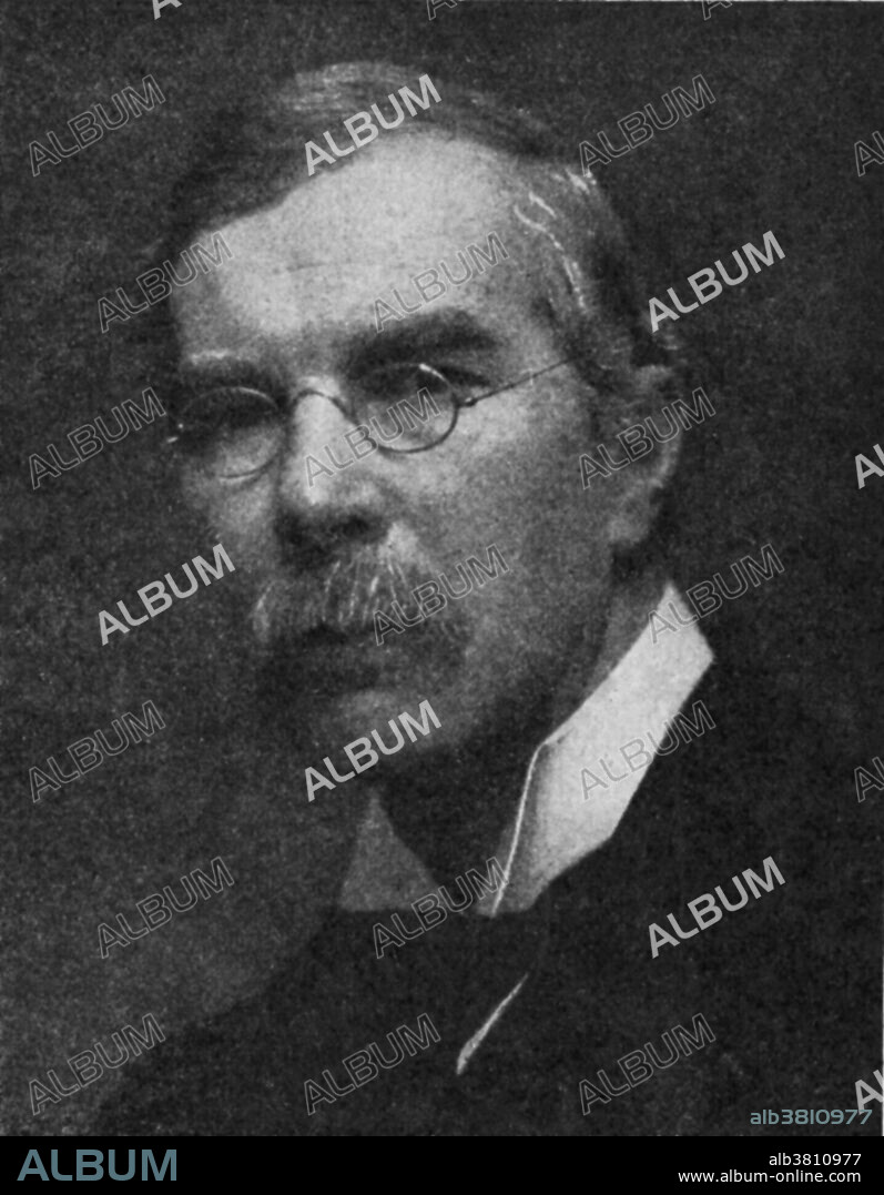 Almroth Edward Wright (1861-1947) was an English bacteriologist and immunologist. In 1902 Wright started a research department at St Mary's Hospital Medical School in London. He developed a system of anti-typhoid fever inoculation and a method of measuring protective substances (opsonin) in human blood. He convinced the armed forces that 10 million vaccines for the troops in northern France should be produced during World War I. Wright warned early on that antibiotics would create resistant bacteria, something that has proven an increasing danger. He made his thoughts on preventive medicine influential, stressing preventive measures. He was elected a Fellow of the Royal Society in1906. He died in 1947 at the age of 85.