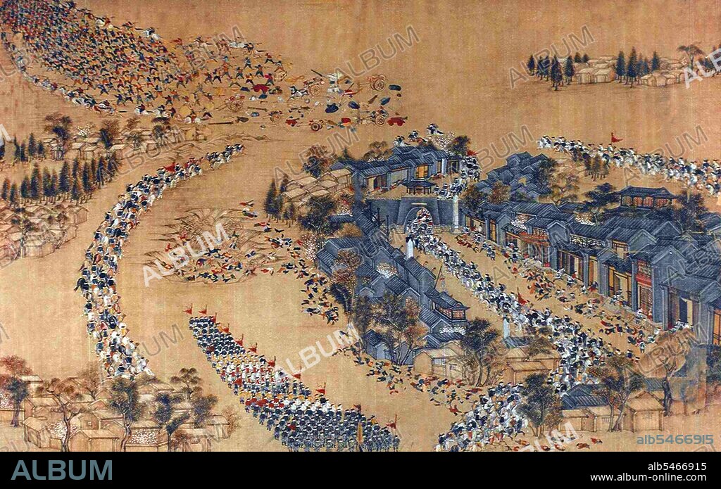 The Taiping Rebellion was a widespread civil war in southern China from 1850 to 1864, led by heterodox Christian convert Hong Xiuquan, who, having received visions, maintained that he was the younger brother of Jesus Christ, against the ruling Manchu-led Qing Dynasty. About 20 million people died, mainly civilians, in one of the deadliest military conflicts in history. Hong established the Taiping Heavenly Kingdom with its capital at Nanjing. The Kingdom's army controlled large parts of southern China, at its height containing about 30 million people. The rebels attempted social reforms believing in shared 'property in common' and the replacement of Confucianism, Buddhism and Chinese folk religion with a form of Christianity. The Taiping troops were nicknamed 'Longhairs' (simplified Chinese: ??; traditional Chinese: ??; pinyin: Chángmáo) by the Qing government. The Taiping areas were besieged by Qing forces throughout most of the rebellion. The Qing government crushed the rebellion with the eventual aid of French and British forces. In the 20th century, Sun Yat-sen, founder of the Chinese Nationalist Party, looked on the rebellion as an inspiration, and Chinese paramount leader Mao Zedong glorified the Taiping rebels as early heroic revolutionaries against a corrupt feudal system.