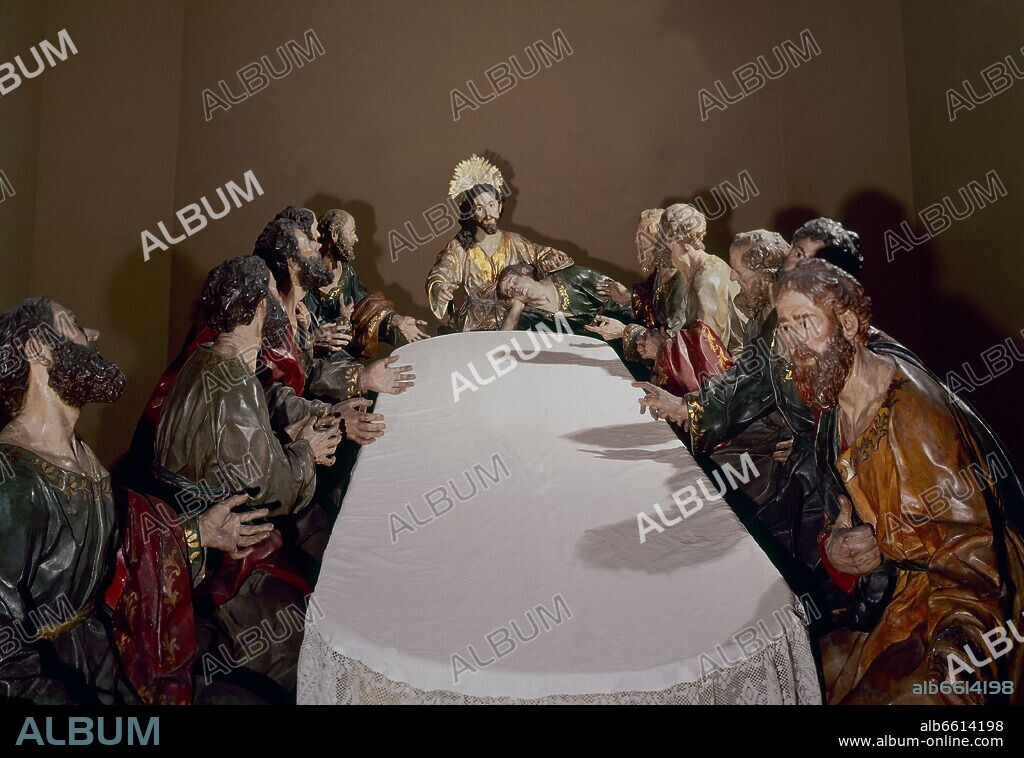 FRANCISCO SALZILLO. LA SANTA CENA - SIGLO XVIII - BARROCO ESPAÑOL.