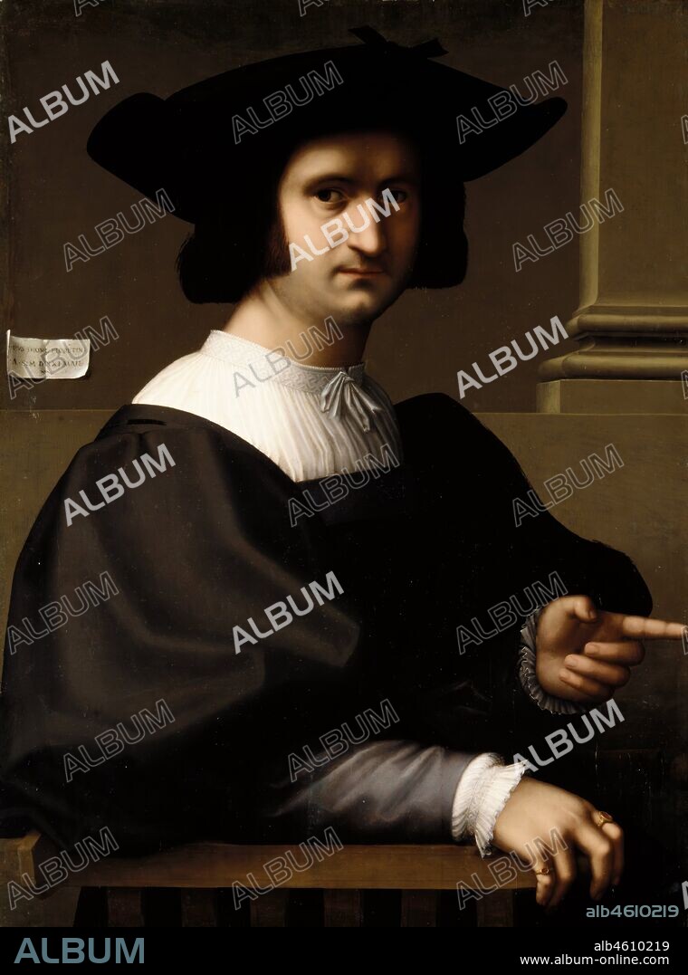 STEFANO DI TOMMASO LUNETTI. Portrait of a Man, 1521.
