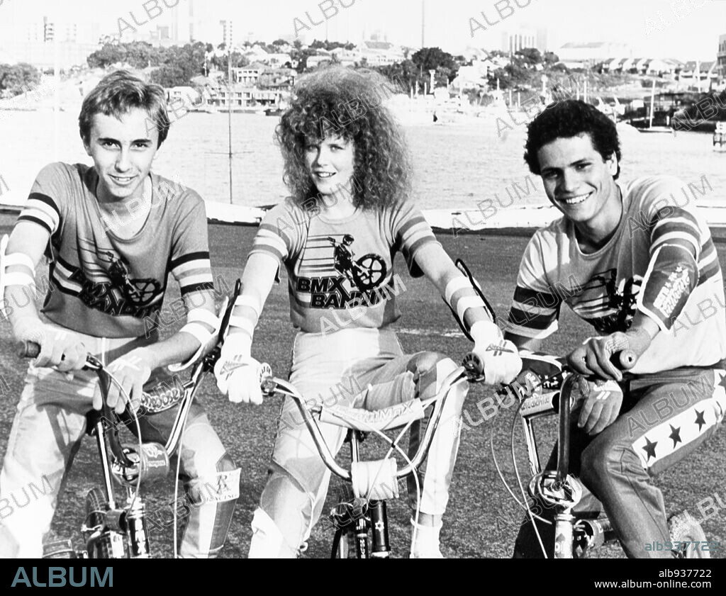 NICOLE KIDMAN en LOS BICIVOLADORES, 1983 (BMX BANDITS). Copyright NILSEN PREMIERE.