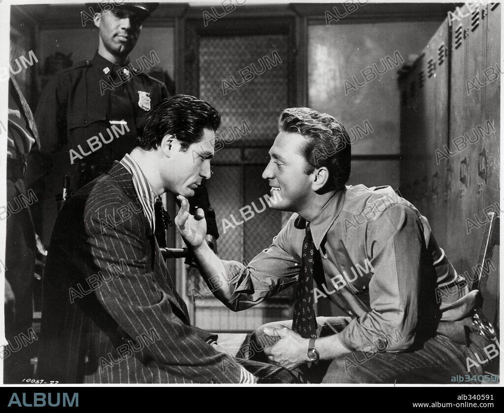 KIRK DOUGLAS in DETECTIVE STORY, 1951, directed by WILLIAM WYLER. Copyright PARAMOUNT PICTURES.