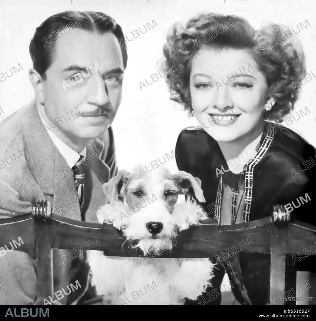 MYRNA LOY und WILLIAM POWELL in THE THIN MAN GOES HOME, 1944, unter der Regie von RICHARD THORPE. Copyright M.G.M.