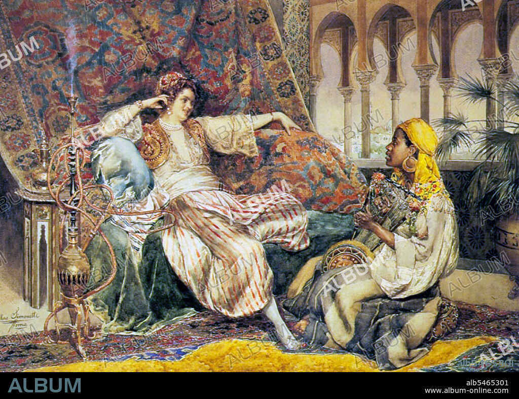 A 'harem' is not a bordello, seraglio or brothel, but refers to the women's quarters, usually in a polygynous household, which are forbidden to men. It originated in the Near East and is typically associated in the Western world with the Ottoman Empire. Female seclusion in Islam is emphasized to the extent that any unlawful breaking into that privacy is haram ie, 'forbidden'. A Muslim harem does not necessarily consist solely of women with whom the head of the household has sexual relations (wives and concubines), but also their young offspring, other female relatives or odalisques, which are the concubines' servants. The harem may either be a palatial complex, as in Romantic tales, in which case it includes staff (women and eunuchs), or simply their quarters, in the Ottoman tradition separated from the men's selamlik. A hammam is a common bath house.