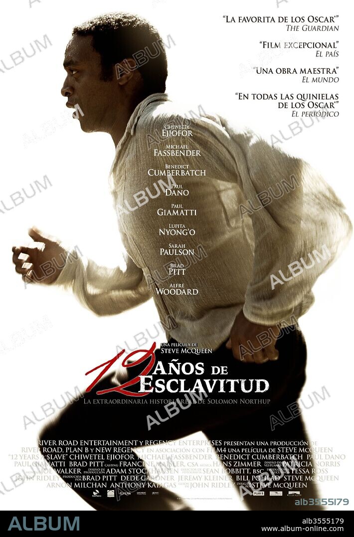 CHIWETEL EJIOFOR en 12 AÑOS DE ESCLAVITUD, 2013 (12 YEARS A SLAVE), dirigida por STEVE MCQUEEN. Copyright REGENCY ENTERPRISES.