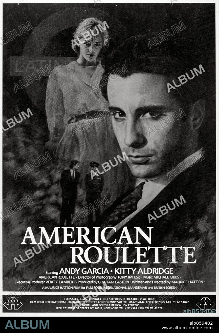 Poster of AMERICAN ROULETTE, 1988, directed by MAURICE HATTON. Copyright FILM 4/MANDEMAR/BR SCREEN.