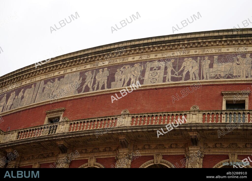 The Royal Albert Hall is a concert hall in South Kensington, London. It has a capacity of up to 5,272 seats. Since its opening by Queen Victoria in 1871, the world's leading artists from many performance genres have appeared on its stage. The Hall was originally supposed to have been called the Central Hall of Arts and Sciences, but the name was changed to the Royal Albert Hall of Arts and Sciences by Queen Victoria upon laying the Hall's foundation stone in 1867, in memory of her husband consort, Prince Albert who had died six years earlier.