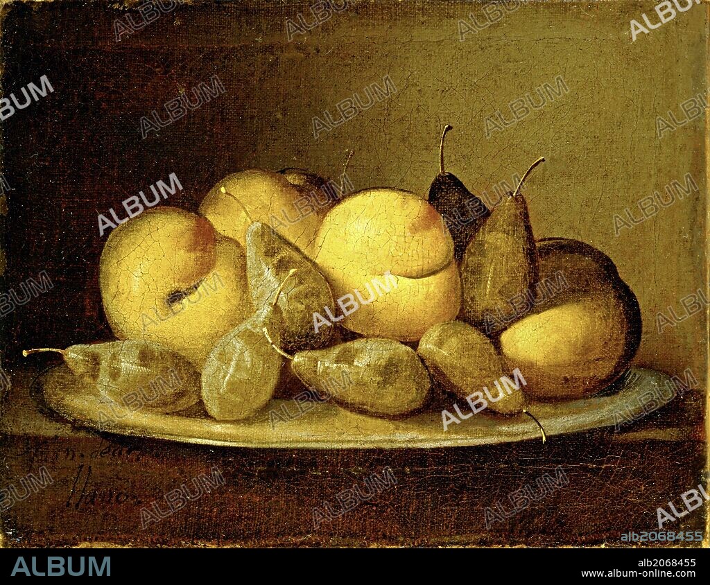 Juan de Arellano / 'Bodegón de frutas', Hacia 1660, Escuela Española, Lienzo, 28,5 cm x 37 cm, P07610.