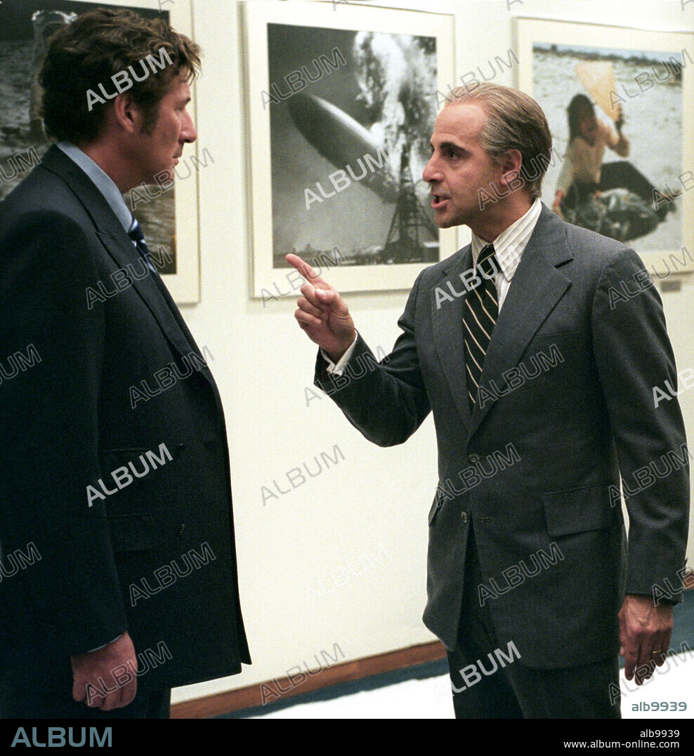 JULIE DELPY and STANLEY TUCCI in THE HOAX, 2006, directed by LASSE HALLSTROM. Copyright MIRAMAX FILMS.