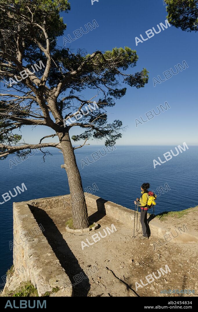 mirador Des Pí-mirador Des Niu des Corb, Valldemossa, sierra de Tramuntana,mallorca, islas baleares, españa, europa.