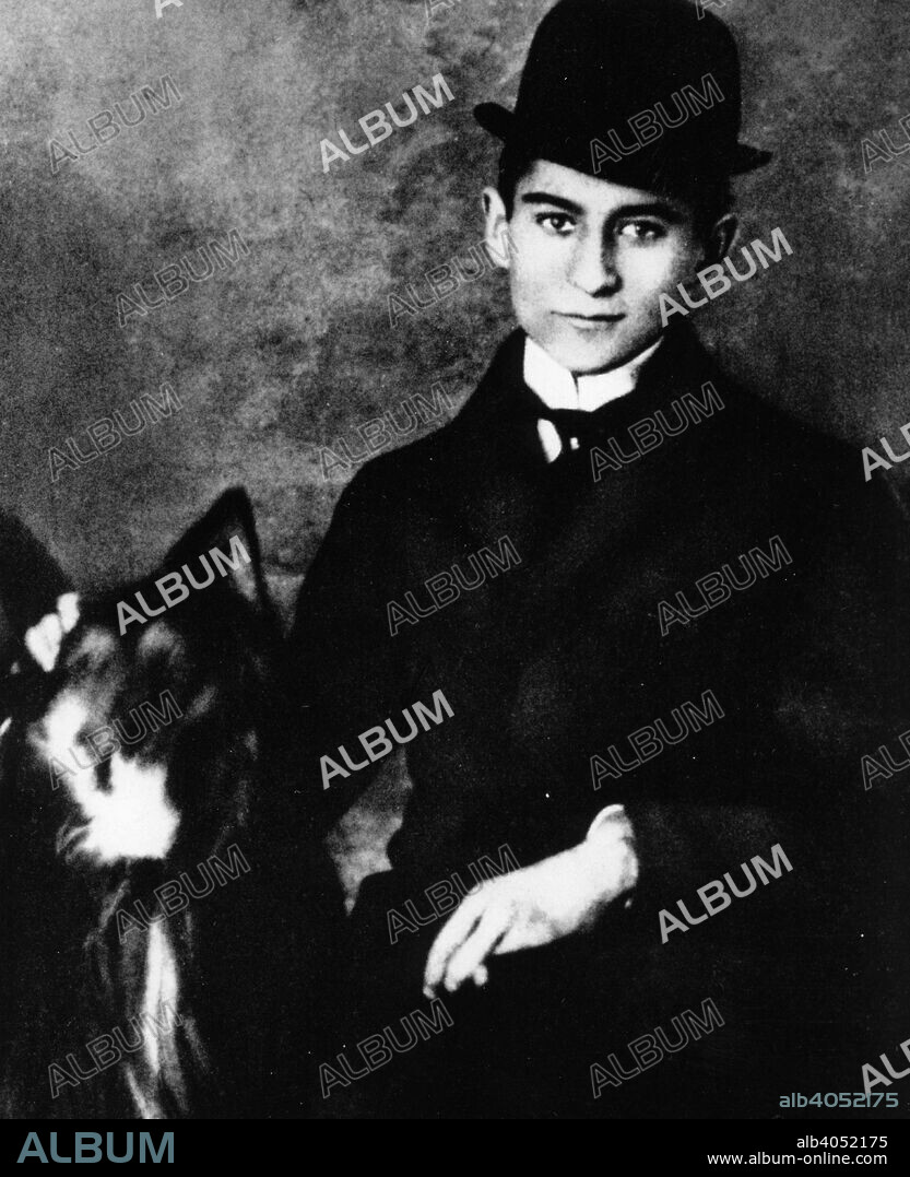 Franz Kafka (1883-1924), Czech writer, as a university student, 1913.