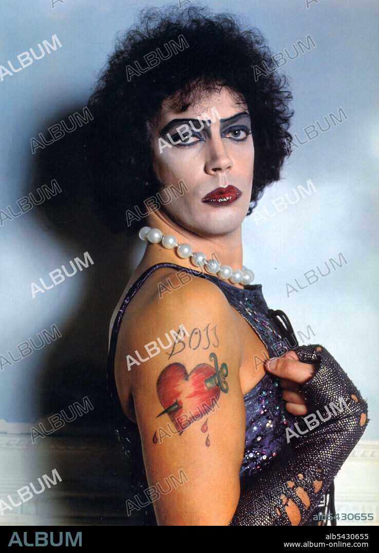 TIM CURRY in THE ROCKY HORROR PICTURE SHOW, 1975, directed by JIM SHARMAN. Copyright 20TH CENTURY FOX.