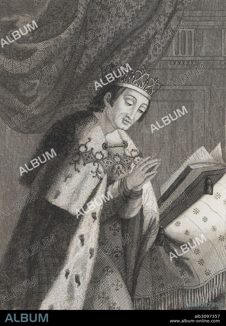 Alfonso VIII (1155-1214), el noble, rey de Castilla. Grabado de 1853.