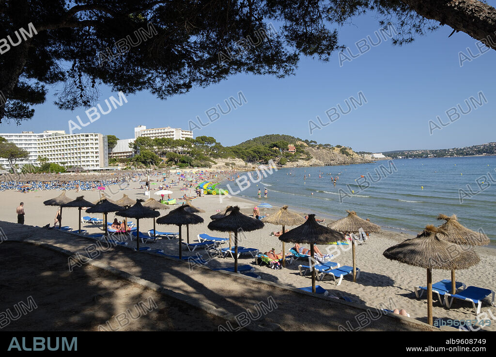 Platja de Torà también conocida como Peguera Torà, Paguera, Calvia, Mallorca, balearic islands, Spain.