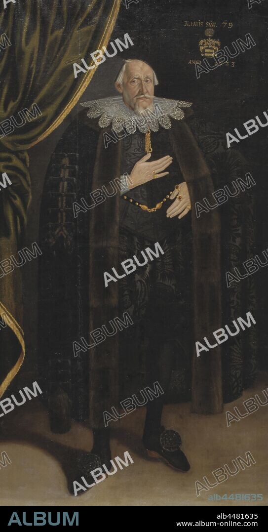 Jacob Heinrich Elbfas, Class Bielke by Åkerö, 1544-1623, painting, 1623, Oil, Height, 230 cm (90.5 inch), Width, 119 cm (46.8 inch).