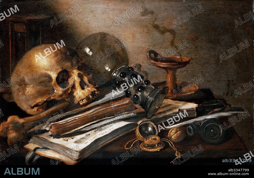 PIETER CLAESZ. Vanity Still Life.