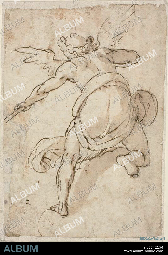 FEDERICO ZUCCARO. Angel Holding a Trumpet, 1576/79.