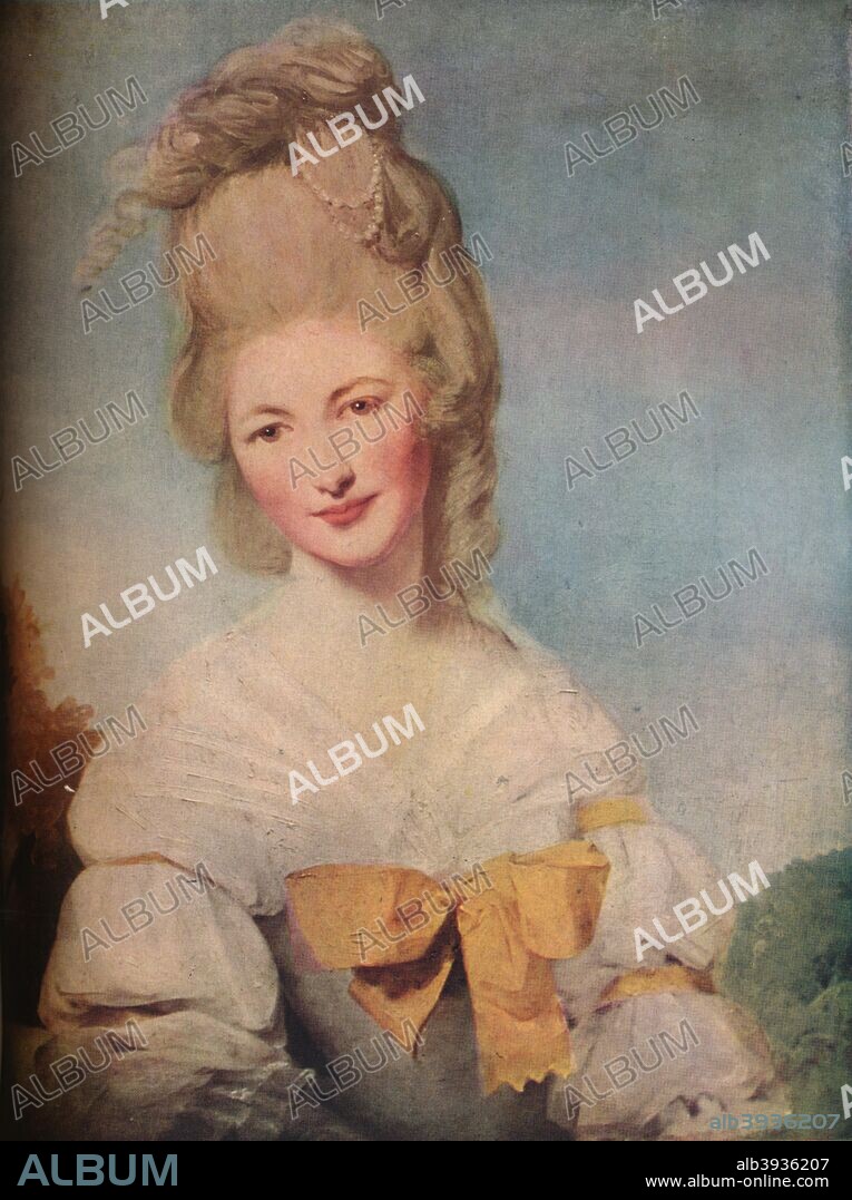 The Lady Elizabeth Compton, c1780. Lady Elizabeth was the wife of George Augustus Henry Cavendish, 1st Earl of Burlington (1754-1834) who was the creator of the Burlington Arcade. She was the only child of Charles Compton, 7th Earl of Northampton (1737-1763). After a work by Matthew William Peters (1742-1814) c1780. From 'The Connoisseur', 1937.