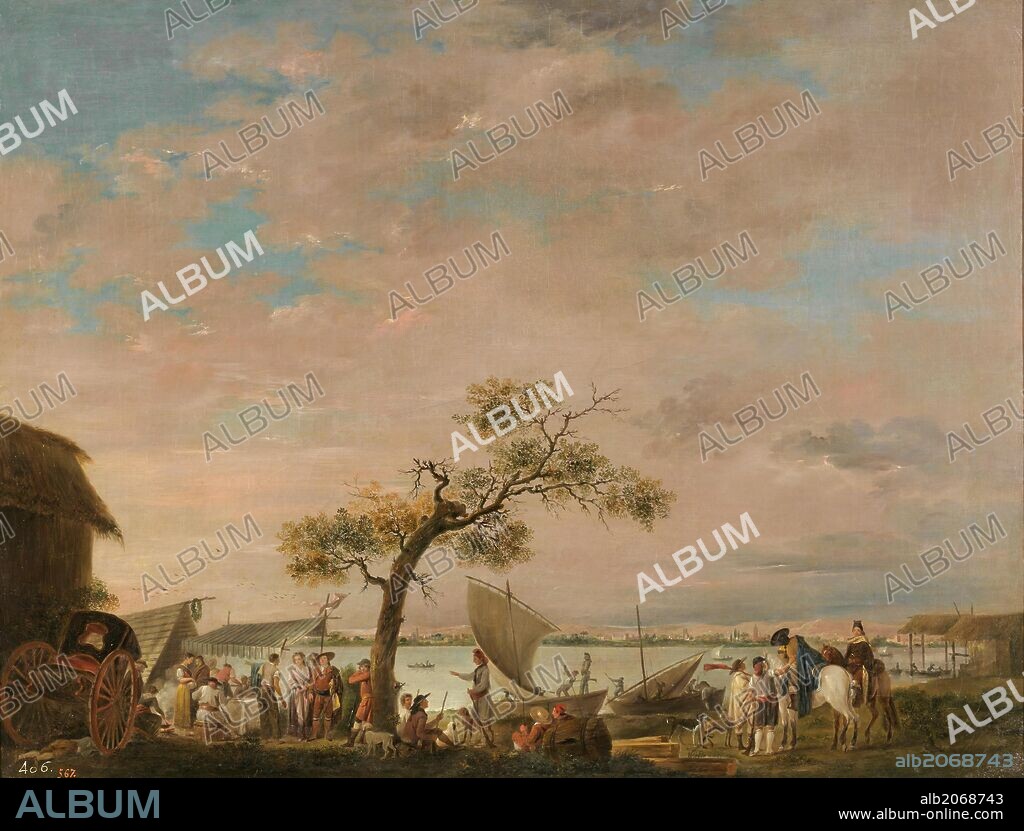 Antonio Carnicero / 'Vista de la Albufera de Valencia', ca.  1783, Spanish School, Oil on canvas, 64 cm x 85 cm, P00640.