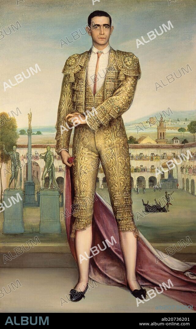 JULIO ROMERO DE TORRES. 'Machaquito', ca. 1911, Oil and tempera on canvas, 165 x 104 cm.