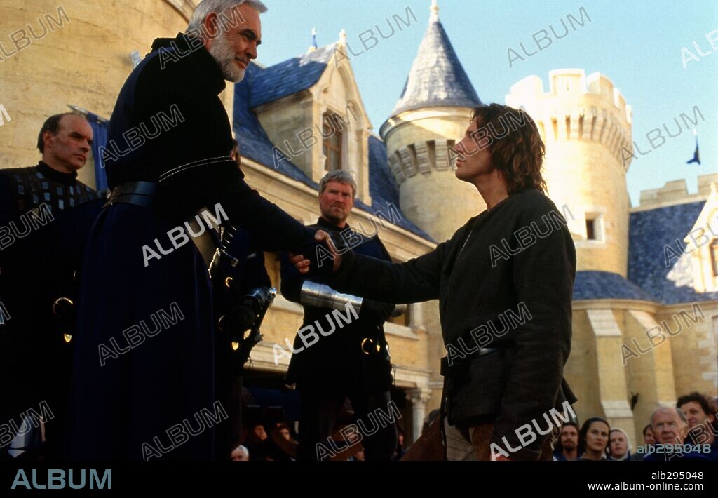 Arthur, SEAN CONNERY, RICHARD GERE y LANCELOT. RICHARD GERE y SEAN CONNERY en EL PRIMER CABALLERO, 1995 (FIRST KNIGHT), dirigida por JERRY ZUCKER. Copyright COLUMBIA TRI STAR.