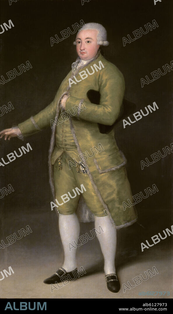 FRANCISCO DE GOYA. CONDE DE CABARRUS (1752-1810) CREADOR DEL BANCO NACIONAL DE SAN CARLOS - O/L - 210x127 - 1788.