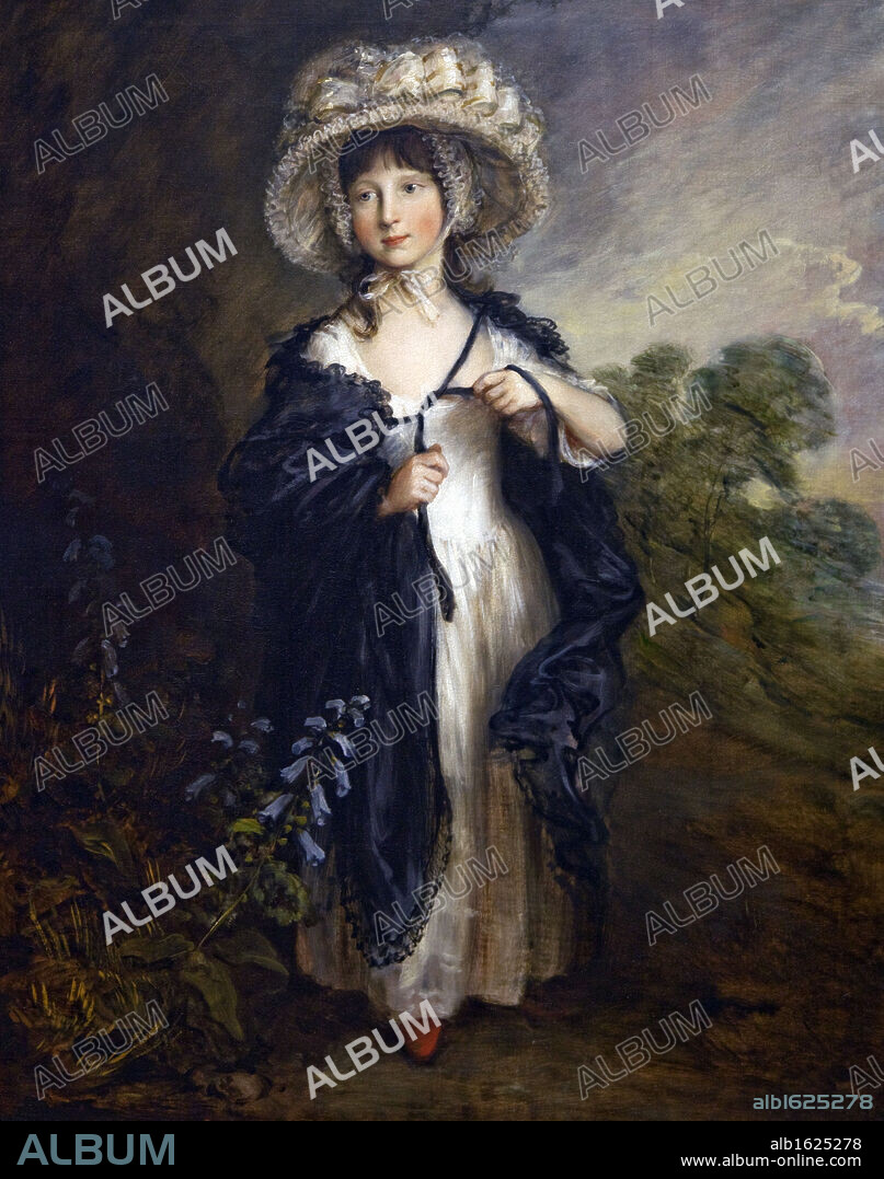 Miss Elizabeth Haverfield painted by Sir Thomas Gainsborough, 1782, Wallace Collection, London, United Kingdom.