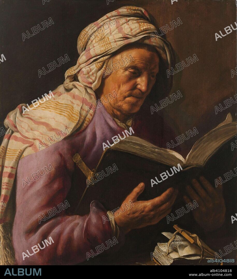 JAN LIEVENS. Old Woman Reading. Dating: 1626 - 1633. Measurements: h 78 cm × w 68 cm; d 10.5 cm.