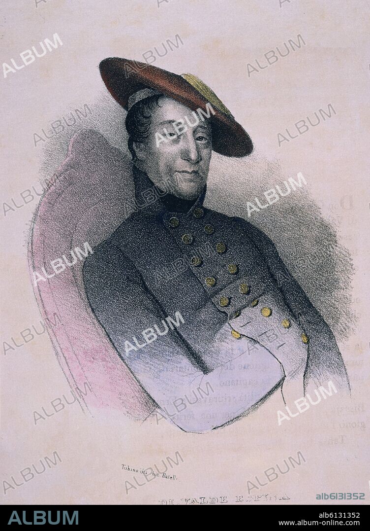 ISIDORO MAGUES (SILGLO XIX) ISIDORE MAGUES. JOSE MARIA DE ORBE Y ELIO MARQUES DE VALDESPINA - GRABADO DE LA OBRA DON CARLOS Y SUS DEFENSORES - SIGLO XIX.