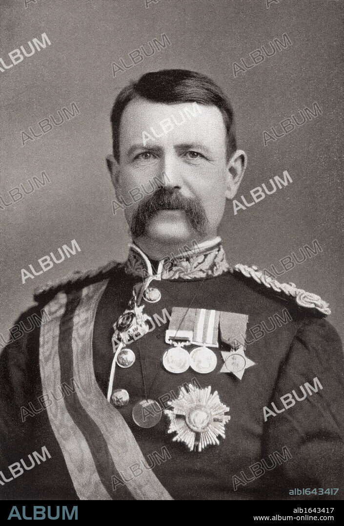 General Sir Charles Warren, 1840 to 1927. Officer in the British Royal Engineers and later Commissioner of the London Metropolitan Police. From the book South Africa and the Transvaal War by Louis Creswicke, published 1900.