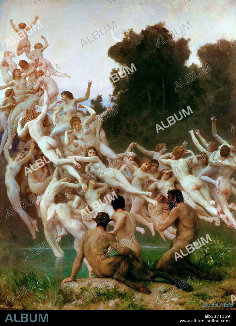 WILLIAM-ADOLPHE BOUGUEREAU. The Oreads (Les Oréades).