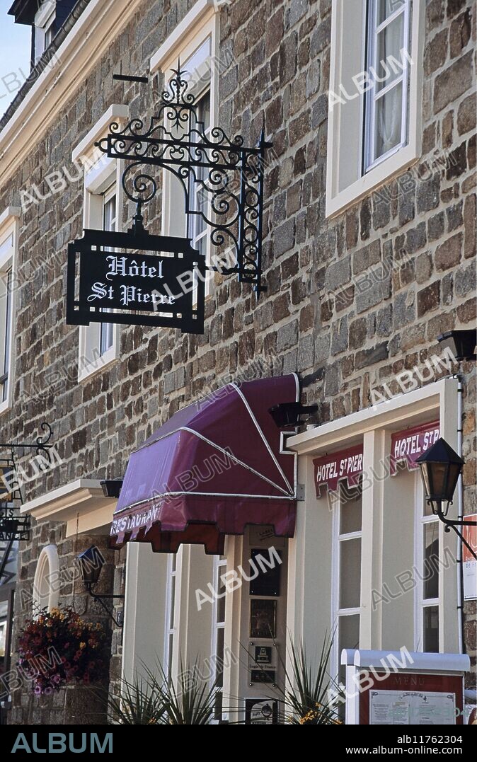 Entrance of Hotel St Pierre in Ranes *** Local Caption ***.