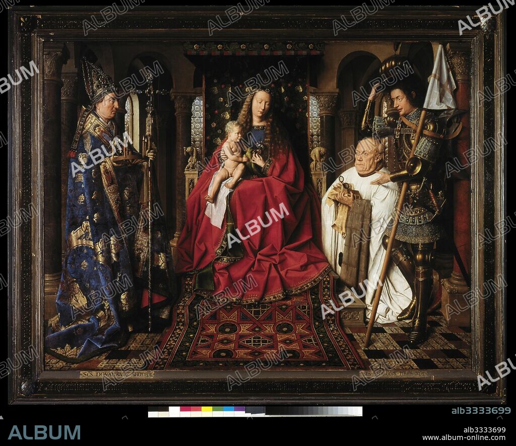 JAN VAN EYCK. The Madonna with Canon van der Paele.