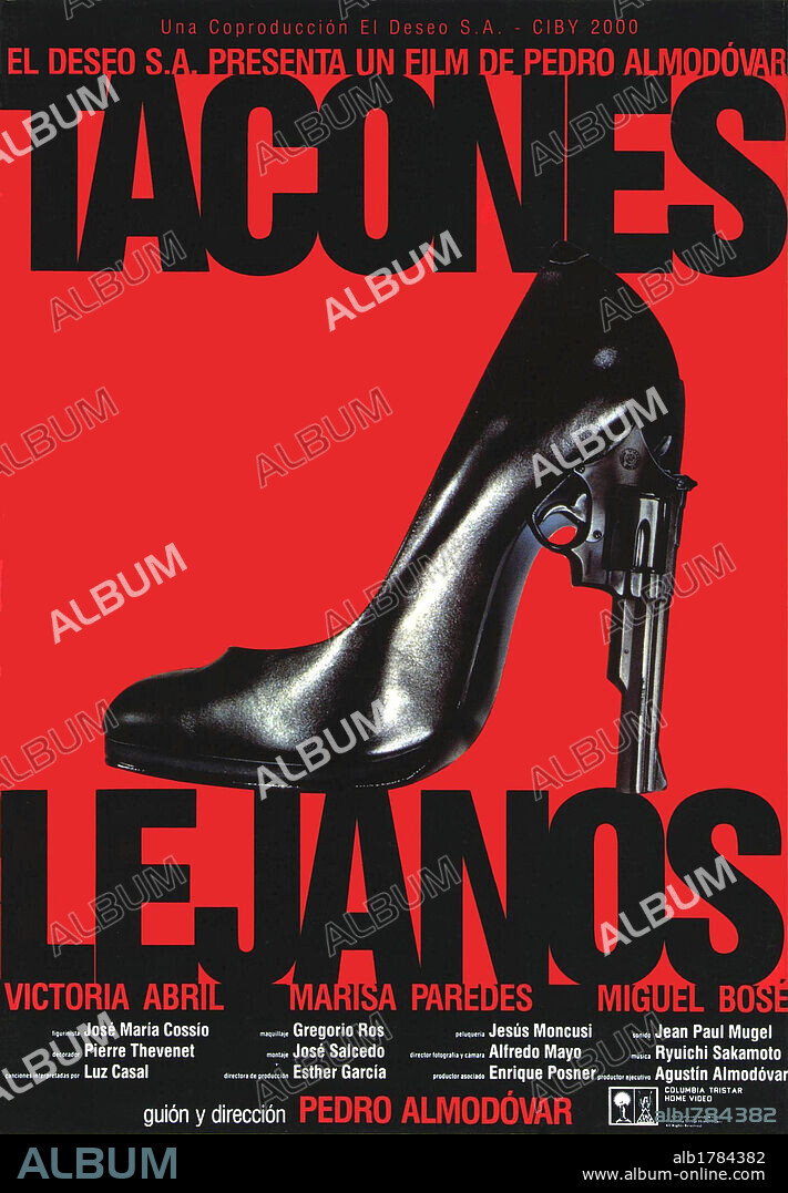 Poster de TACONES LEJANOS, 1991, dirigida por PEDRO ALMODOVAR. Copyright EL DESEO S.A.