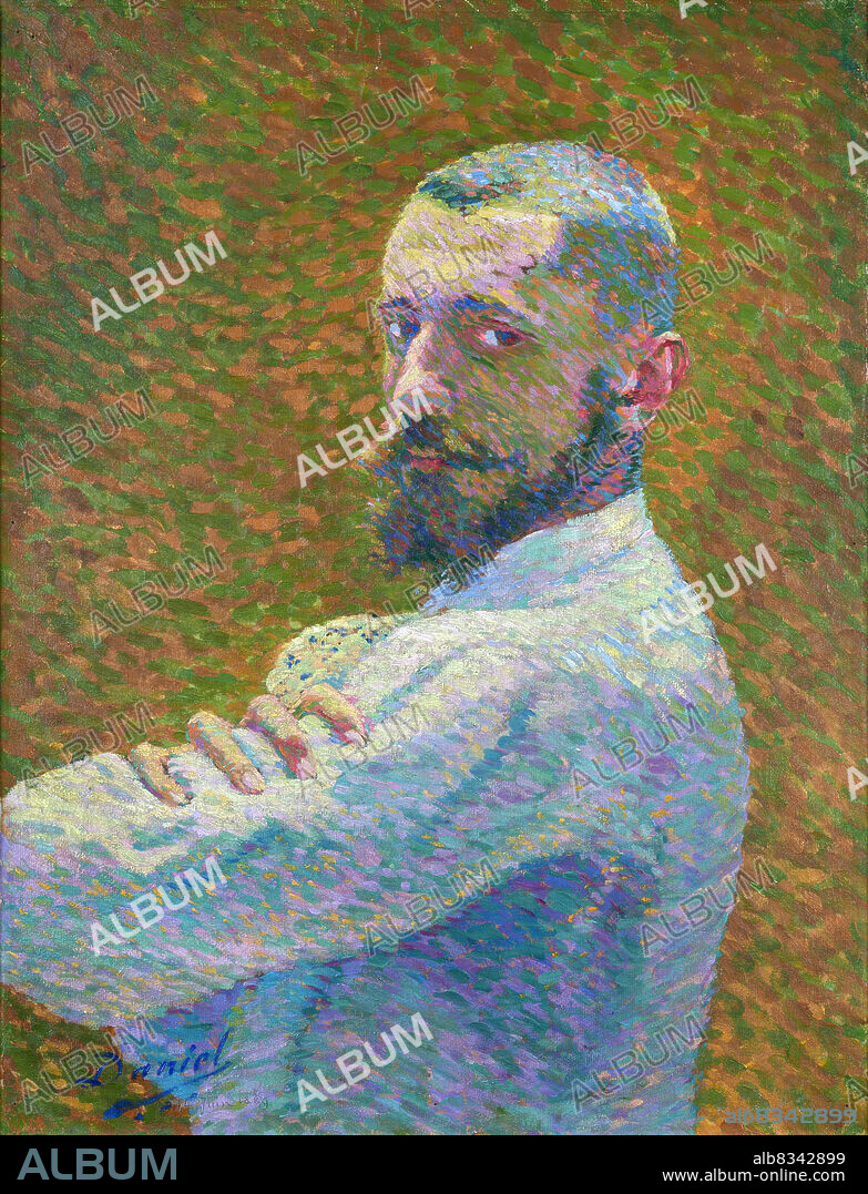 MONFREID, GEORGE-DANIEL (GéO) DE. Autoportrait à la veste blanche.