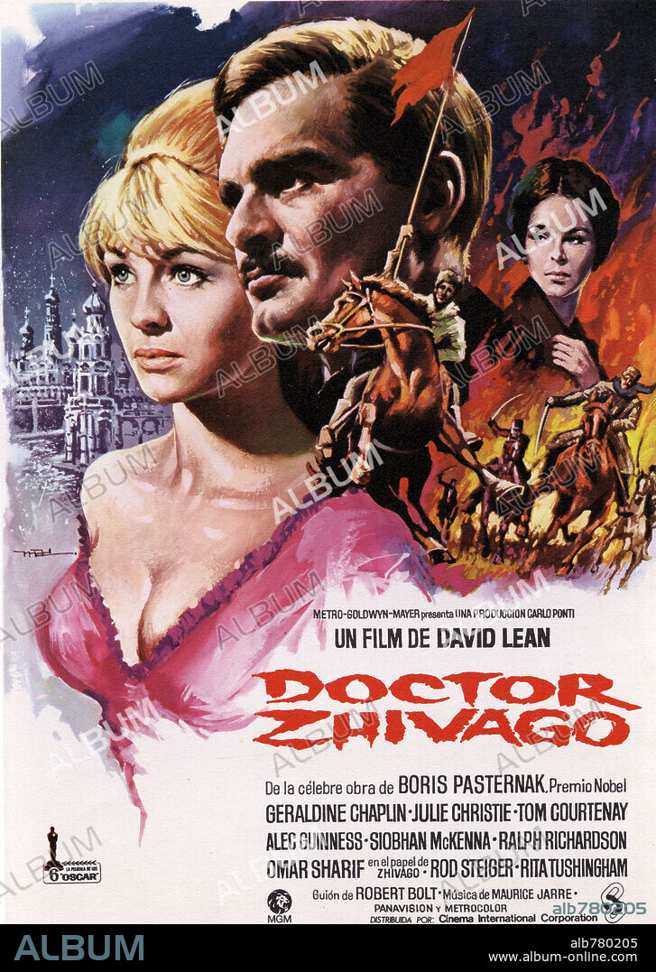 Poster of DOCTOR ZHIVAGO, 1965, directed by DAVID LEAN. Copyright CARLO PONTI/MGM.