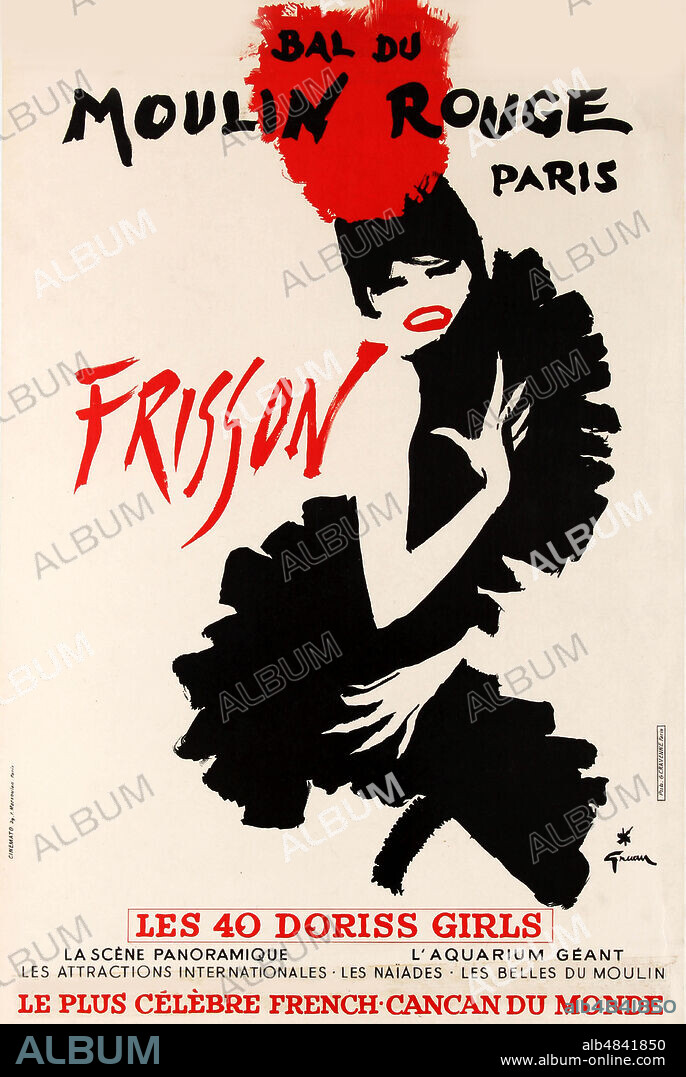 RENÉ GRUAU. Moulin Rouge.