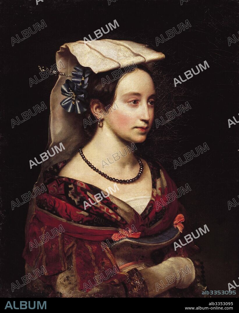OREST ADAMOVICH KIPRENSKY. Portrait of Alexandra Smirnova-Rosset (1809-1882).