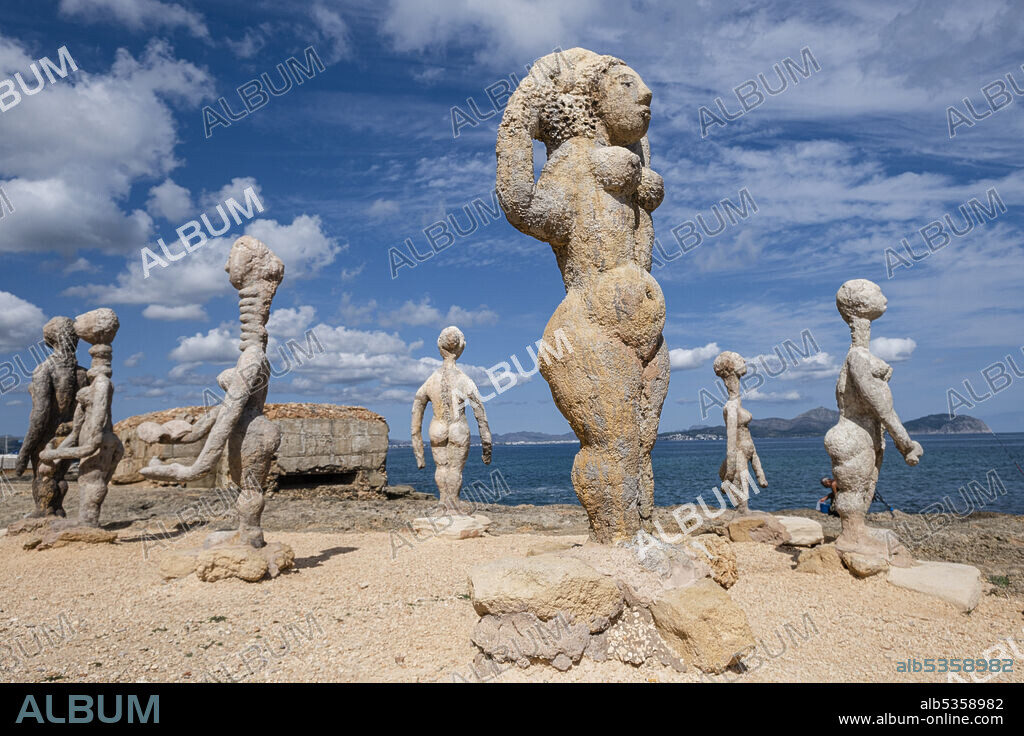 JOAN BENNASSAR. The Desire, sculpture by Joan Bennàssar, Can Picafort, municipality of Santa Margalida, Mallorca, Spain.