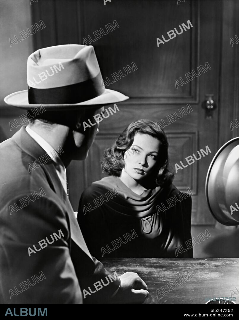 GENE TIERNEY en LAURA, 1944, dirigida por OTTO PREMINGER. Copyright Twentieth Century-Fox.