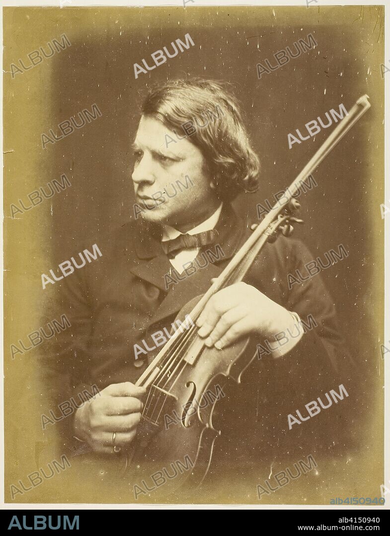 ALFRED STIEGLITZ. Mr. Joseph Joachim. Julia Margaret Cameron; English, 1815-1879. Date: 1868. Dimensions: 31.4 × 24 cm (image/paper); 54.8 × 39.2 cm (mount). Albumen print. Origin: England.