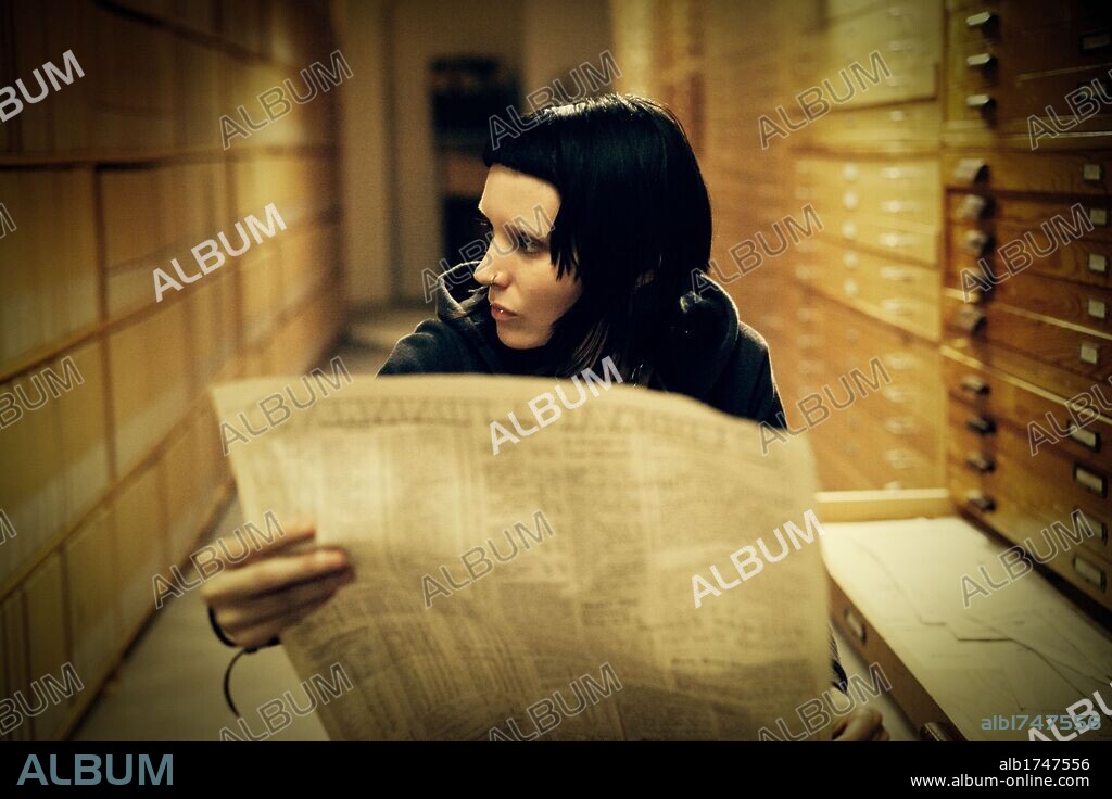 ROONEY MARA en MILLENNIUM: LOS HOMBRES QUE NO AMABAN A LAS MUJERES, 2011 (THE GIRL WITH THE DRAGON TATTOO), dirigida por DAVID FINCHER. Copyright METRO GOLDWYN MAYER.