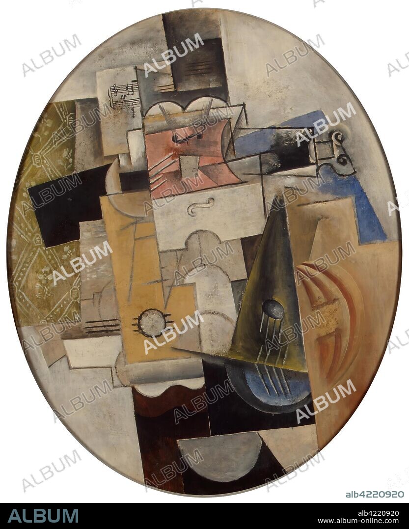 PABLO PICASSO. 'Musical Instruments'. France, 1912. Dimensions: 98x80 cm.