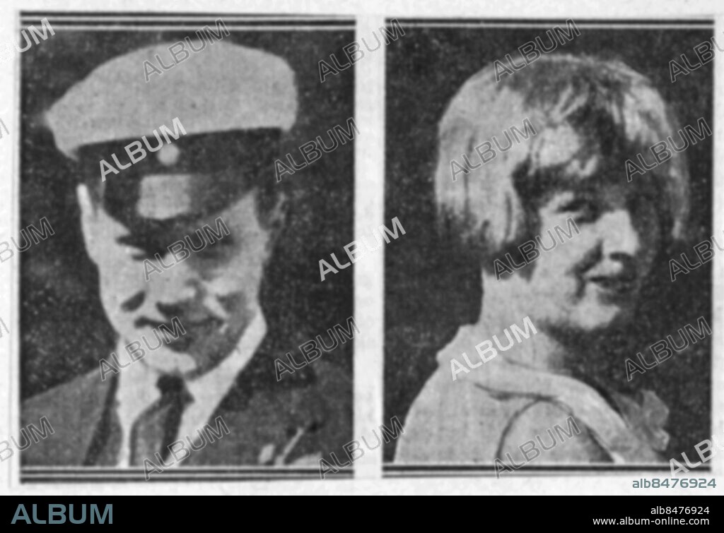 1930-tal.. Tidningsurklipp föreställande Fredrik von Sydow och hans fru Sofie. Den 7 mars 1932 blev Svenska Arbetsgivarföreningens chef Hjalmar von Sydow, hans kokerska Karolina Herou och hans husa Ebba Hamn brutalt mördade i sitt hem i Stockholm av von Sydows son Fredrik. Därefter sköt Fredrik von Sydow sin hustru och sig själv på restaurang Gillet i Uppsala. persons: SOFIE VON SYDOW;FREDRIK VON SYDOW sites: SVERIGE.