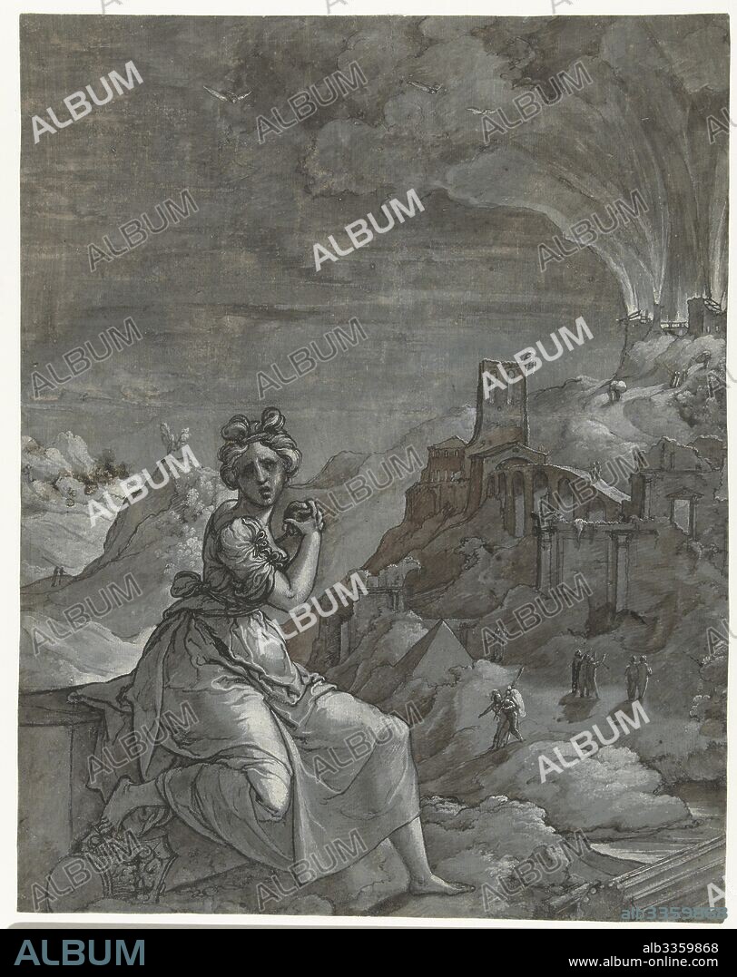 JAN SWART VAN GRONINGEN. Cassandra predicts the downfall of Troy.