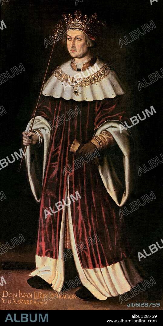 ANONIMO SIGLO XVI. Don Juan II (1398-1479). King of Navarre from 1425 to 1479 and king of Aragon from 1458 to 1479. Madrid, Duchess of Villahermos' collection.