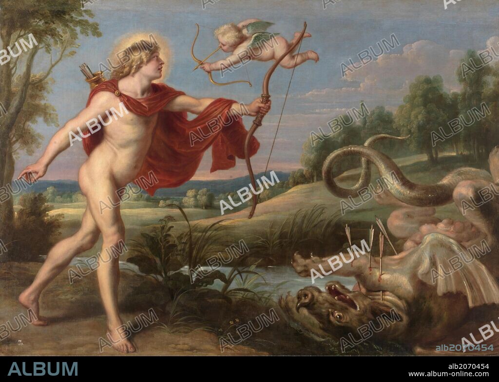 Cornelis de Vos / 'Apollo and the Python', 1636-1638, Flemish School, Oil on canvas, 188 cm x 265 cm, P01861.